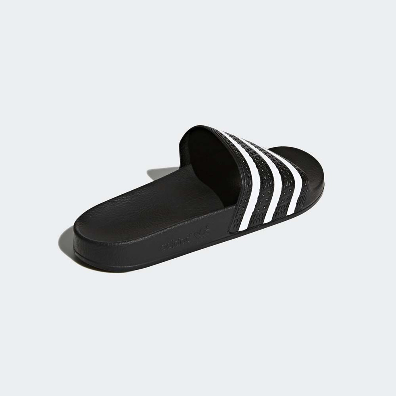 stefanssoccer.com:adidas Youth Adilette Shower Slides - Core Black / Cloud  White / Vivid Red
